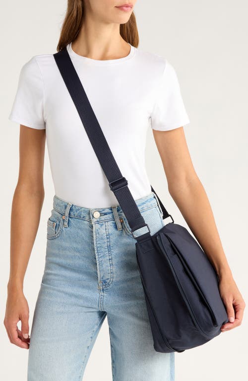 Beis Béis The Expandable Messenger Tote In Blue