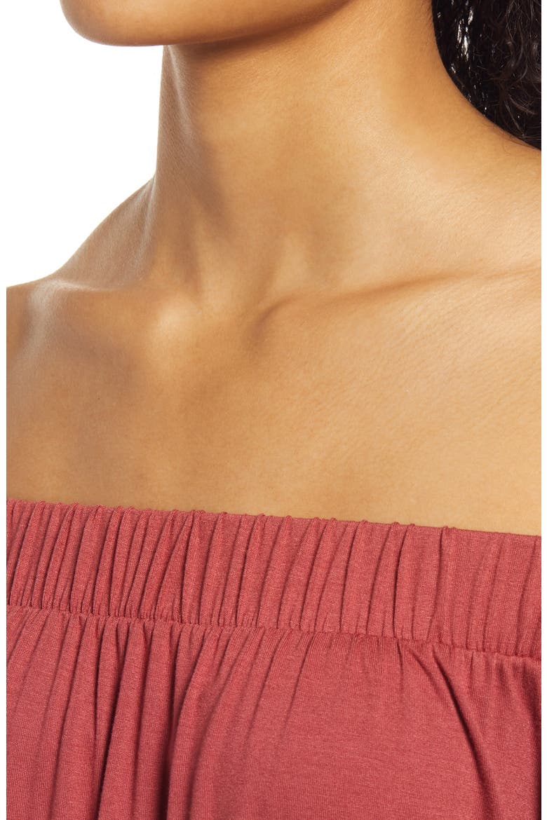 Off the Shoulder Top, Alternate, color, TERRACOTA