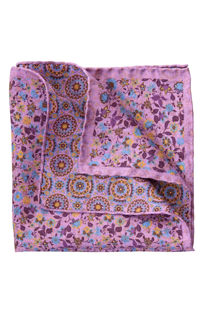 Elizabetta Rimini - Double Sided Silk Pocket Square for Men, Alternate, color, Pink