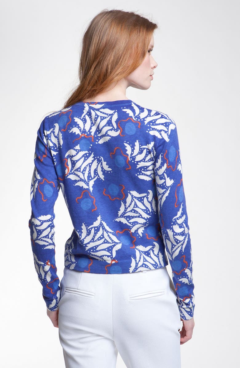 Diane von Furstenberg 'Ibiza' Print Cotton & Silk Blend Cardigan, Alternate, color,