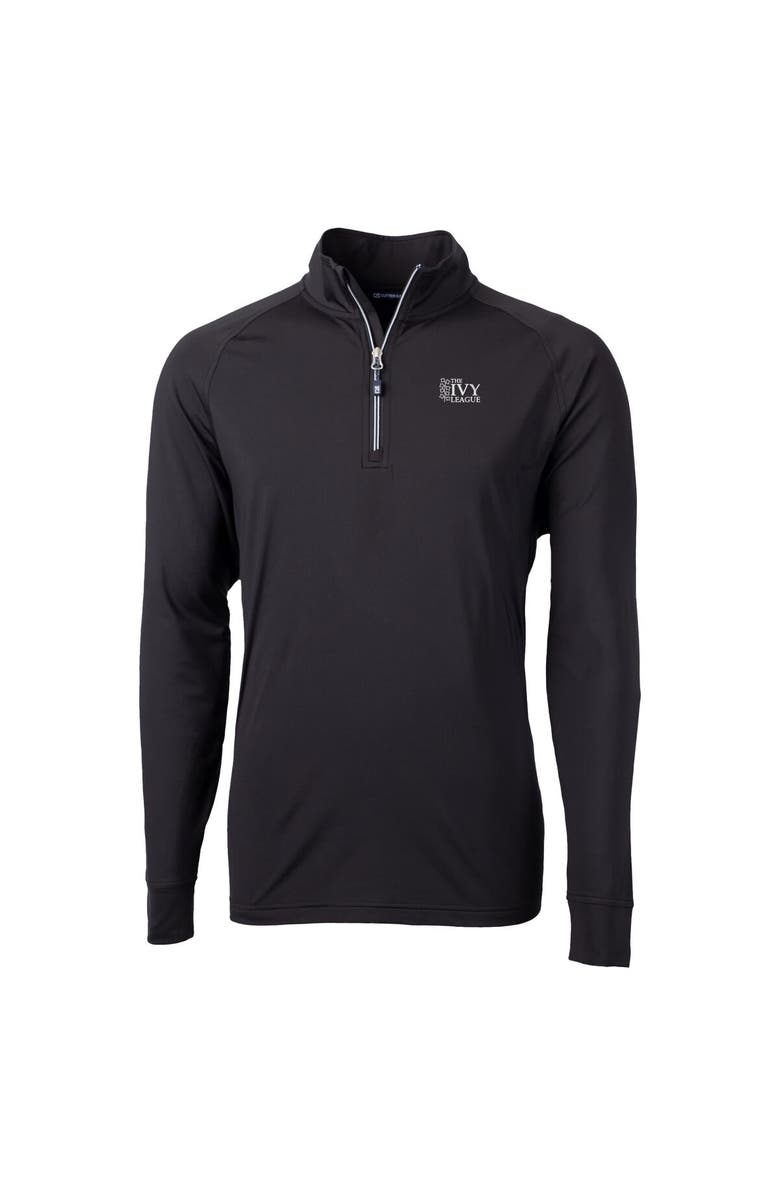 Cutter & Buck Men's Cutter & Buck  Black Ivy League DryTec Adapt Eco Knit Stretch Recycled Quarter Zip Pullover, Alternate, color, Black