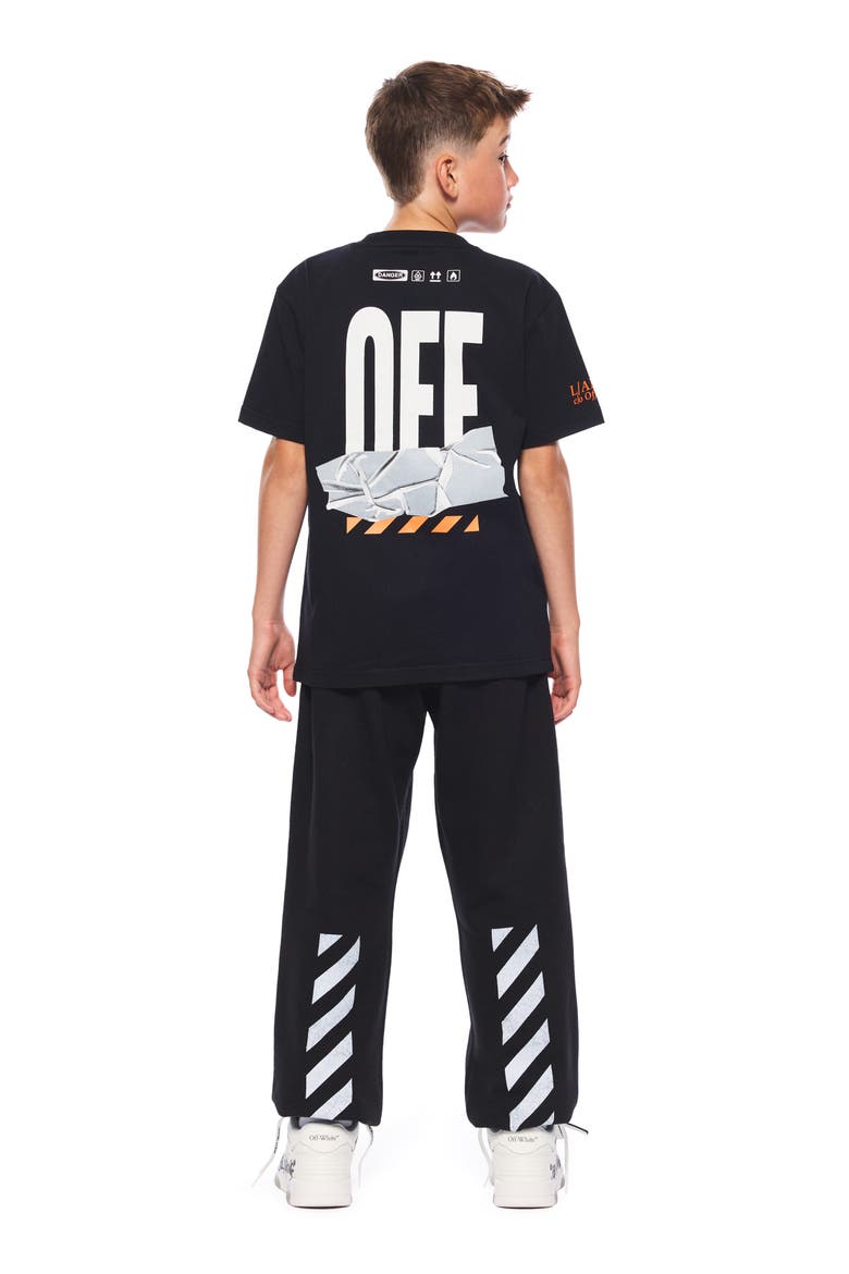 Kids' Active Duct Tape Graphic T-Shirt, Alternate, color, BLACK