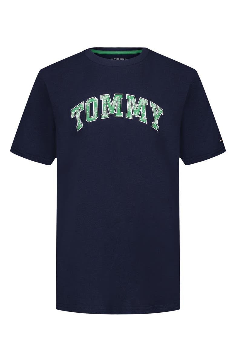 Tommy Hilfiger Kids' Arched Logo Graphic T-Shirt, Main, color, 