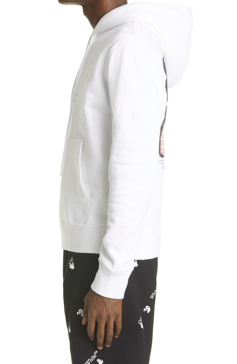 Off-White Graffiti Logo Graphic Hoodie, Alternate, color, 
