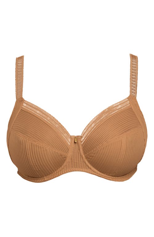 Fantasie Fusion Underwire Side Support Bra In Brown