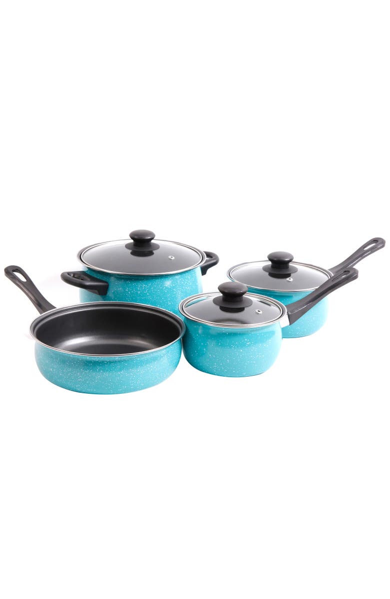 Gibson Home Casselman 7 piece Cookware Set, Main, color, Blue