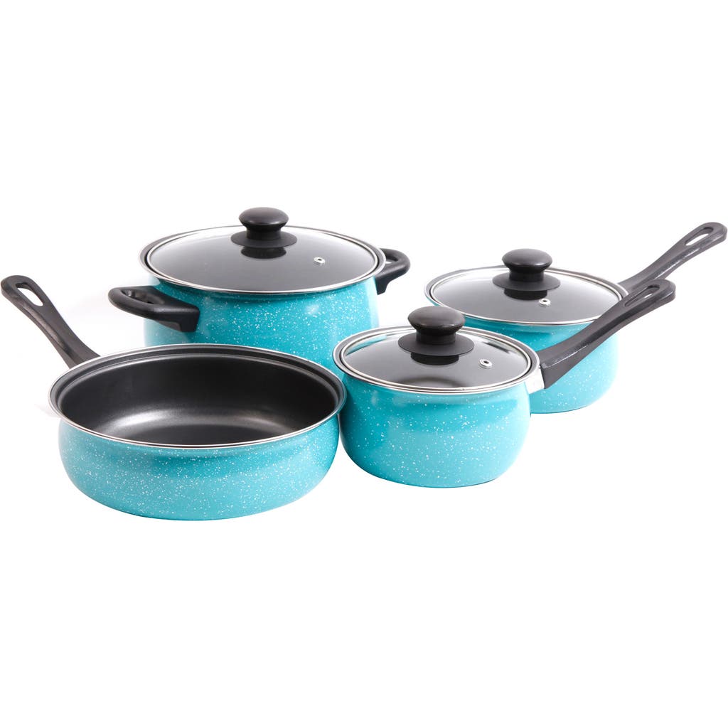Gibson Home Casselman 7 Piece Cookware Set In Blue
