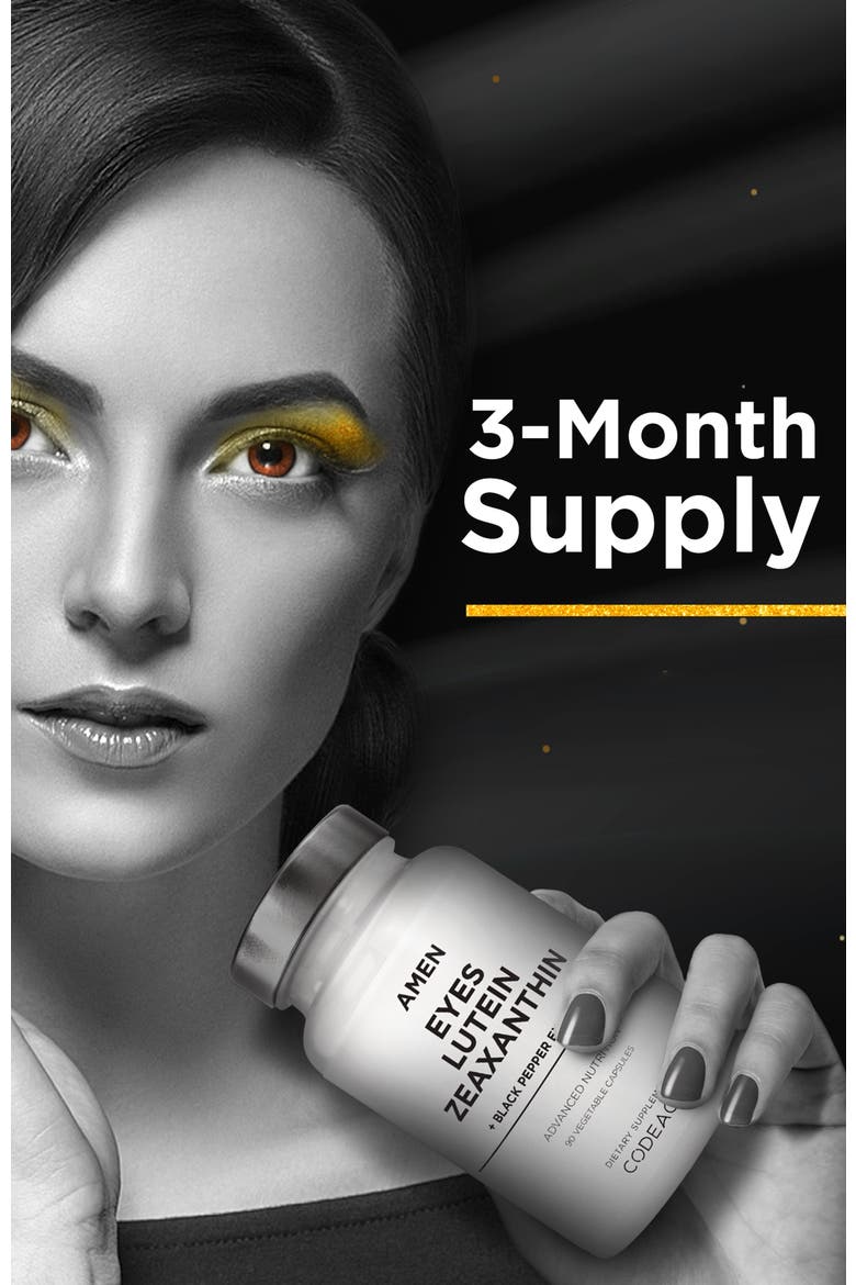 Amen Eyes Lutein Zeaxanthin Supplement, Alternate, color, White