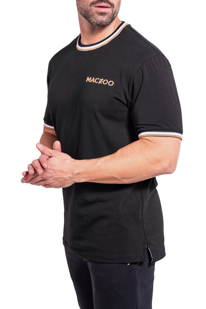 Elegantcrew Black Tipped Logo Graphic T-Shirt, Alternate, color, BLACK