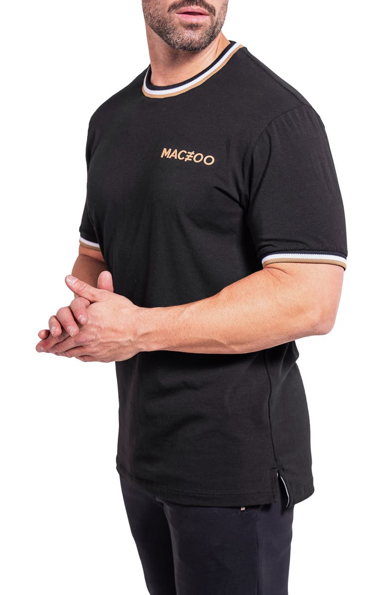 Maceoo Elegantcrew Black Tipped Logo Graphic T-Shirt, Alternate, color, Black