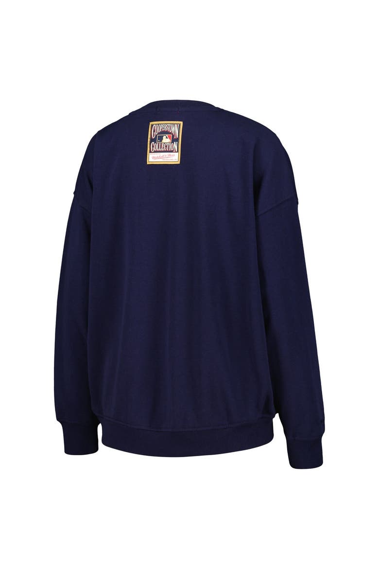 Women's Mitchell & Ness Navy Boston Red Sox Logo Lt 2.0 Pullover Sweatshirt, Alternate, color, Navy
