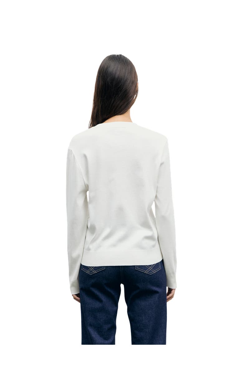 Bara Long Sleeve Crew Neck T-Shirt, Alternate, color, Ecru