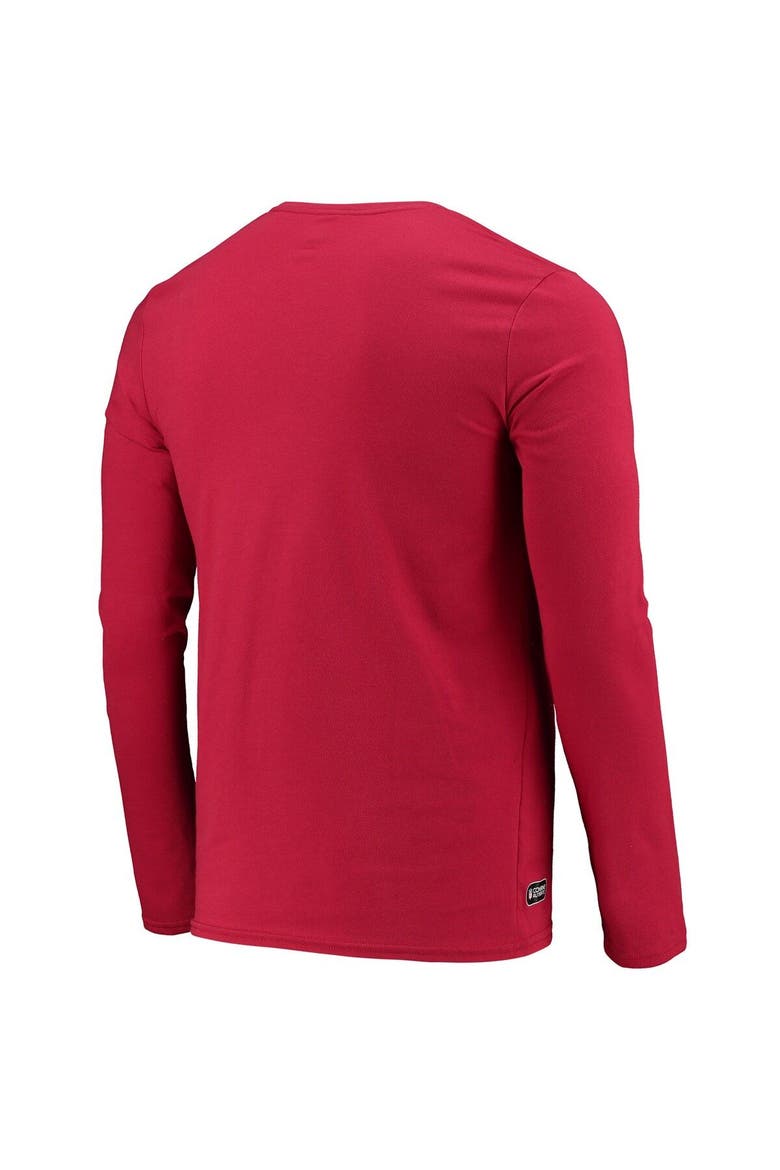 Men's New Era Red Tampa Bay Buccaneers Combine Authentic Static Abbreviation Long Sleeve T-Shirt, Alternate, color, Red