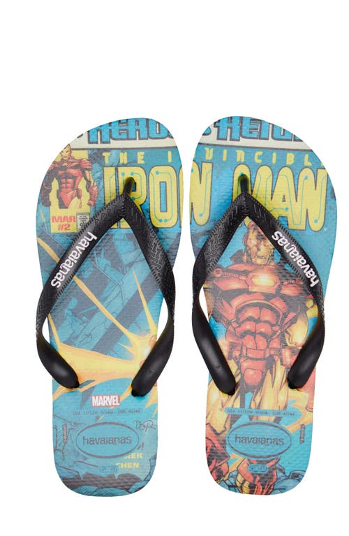 Havaianas X Marvel Flip Flop In Pantanal Green