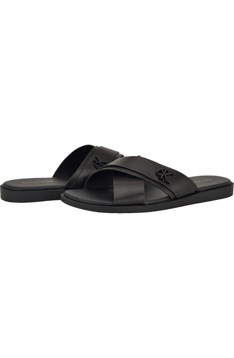 Calvin Klein Elern Slide Sandal, Alternate, color, Black