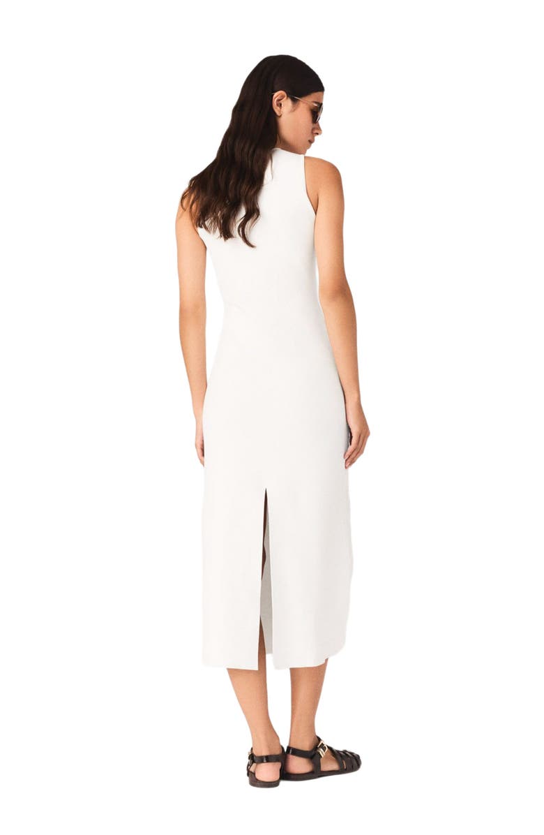 maje Beaded embroidered floral dress, Alternate, color, White