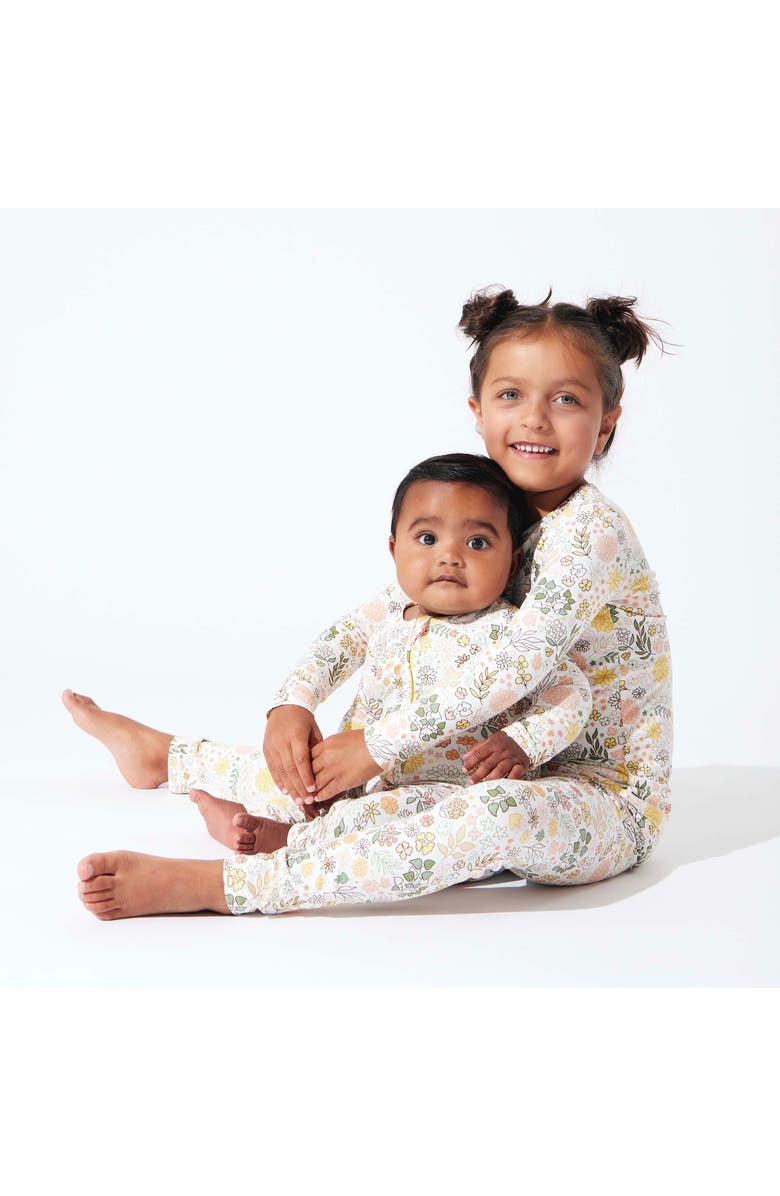 Bellabu Bear Kids' Fall Floral Set of 2 Piece Pajamas, Alternate, color, 