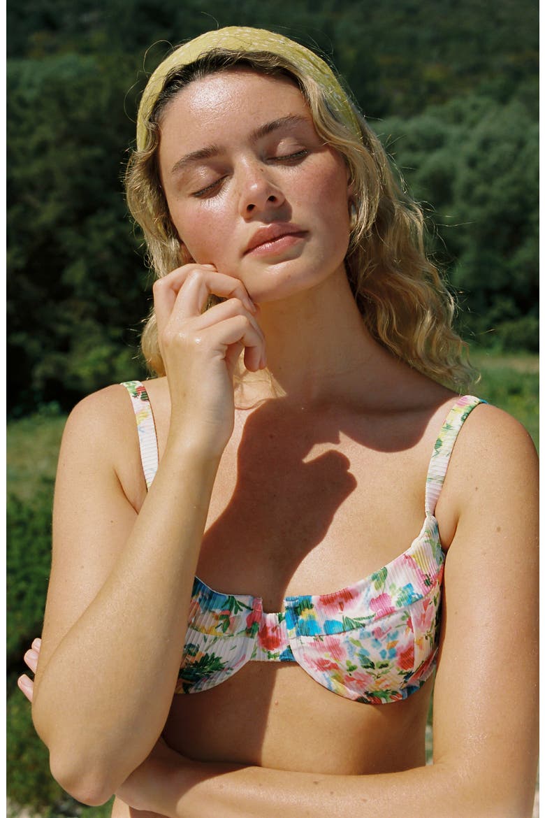 Coco Top, Alternate, color, Floral Reflection