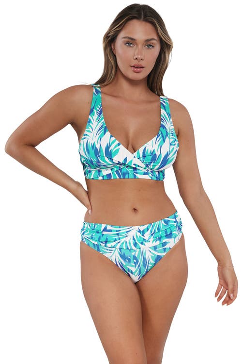 Sunsets Unforgettable Bikini Swim Bottoms In Sea Breeze Sandbar Rib