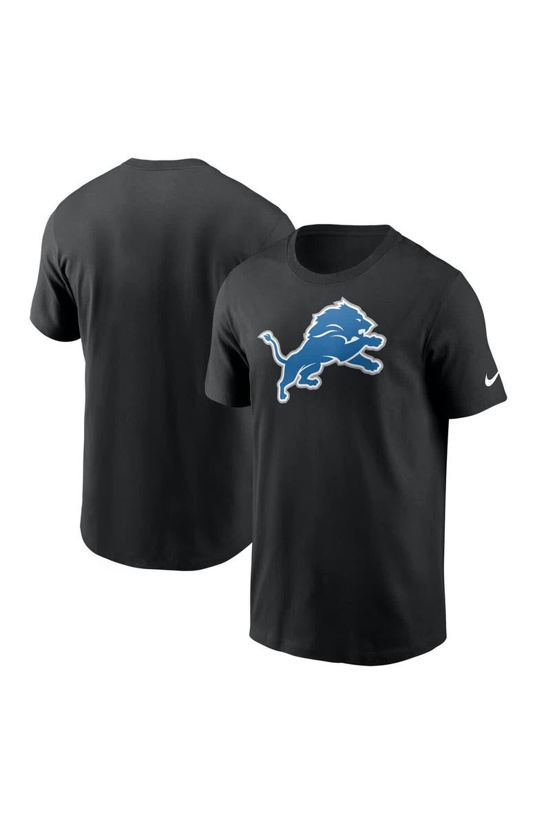 Nike Men's Nike Black Detroit Lions Primary Logo T-Shirt, Alternate, color,