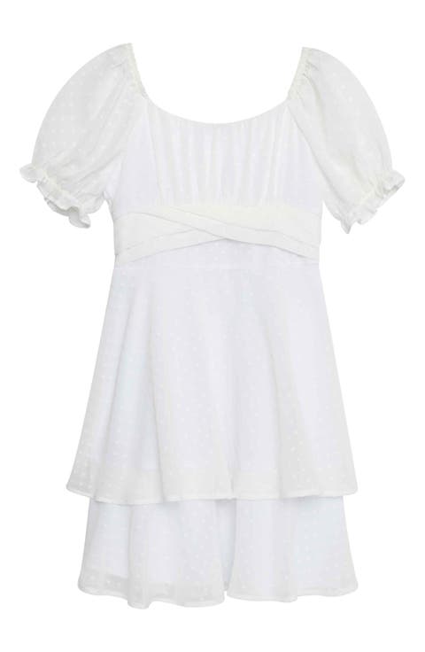 Kids' Clip Dot Crossover Dress (Big Kid)