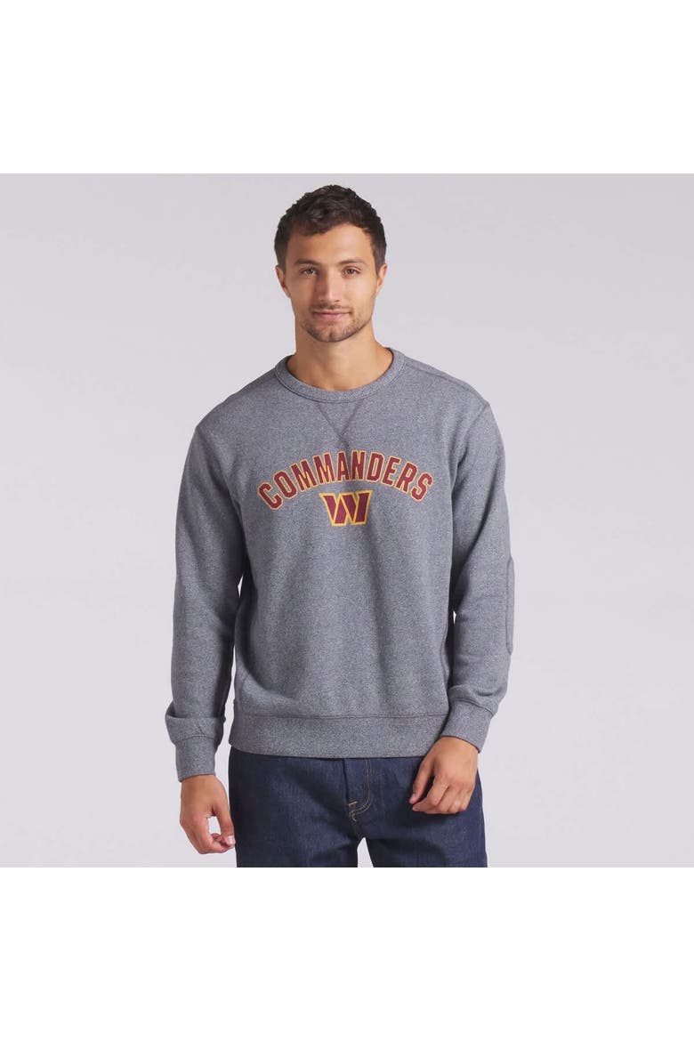 Men's Fanatics  Heather Gray Washington Commanders Loop Terry Pullover Sweatshirt, Alternate, color, Heather Gray