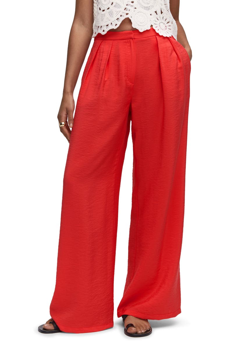 MANGO High Waist Wide Leg Pants, Main, color, 