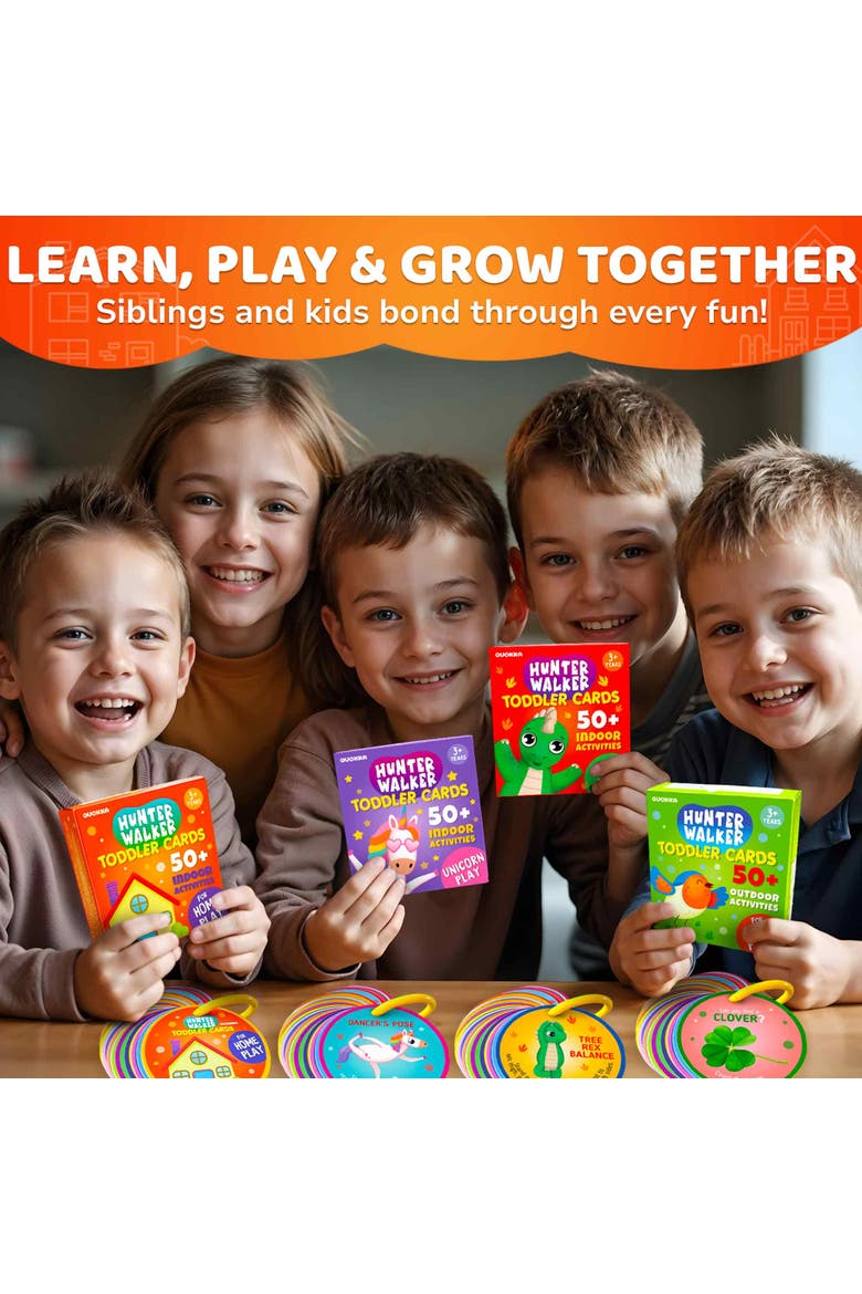 Activity Cards Scavenger Hunt Set for Toddlers, Alternate, color, Home