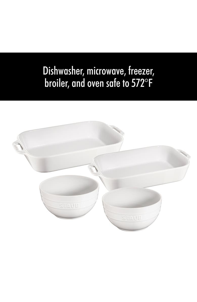 Staub 4-Piece Ceramic Baking Dishes, Alternate, color, 