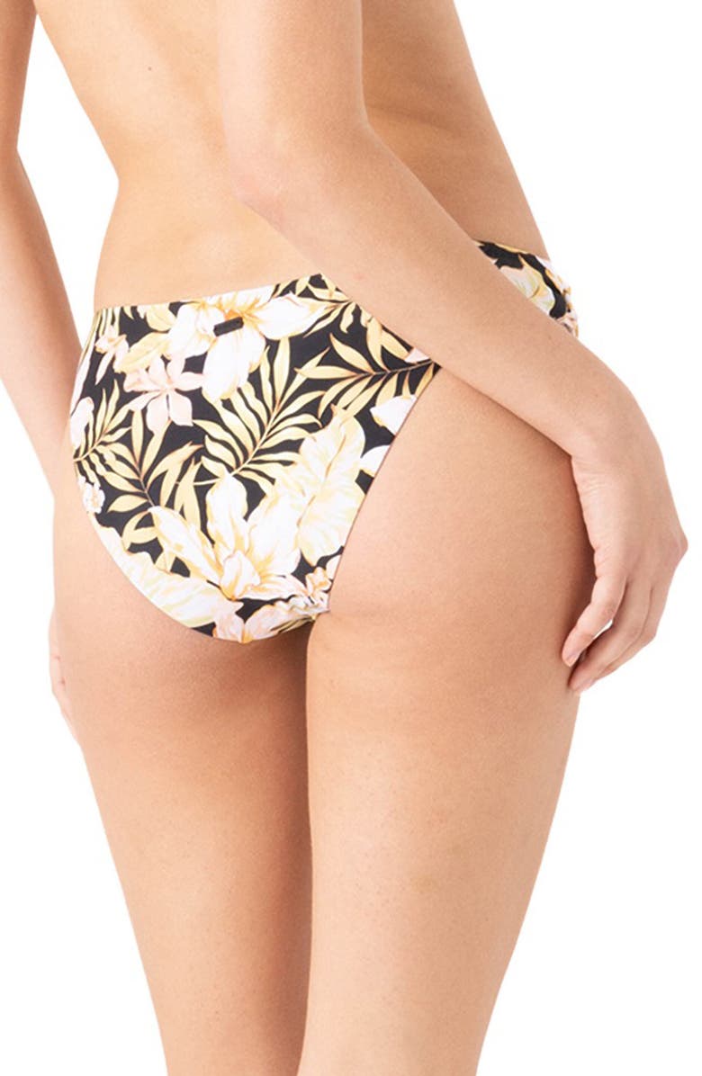 Roxy Tropical Hipster Bikini Bottoms, Alternate, color, Black Multi
