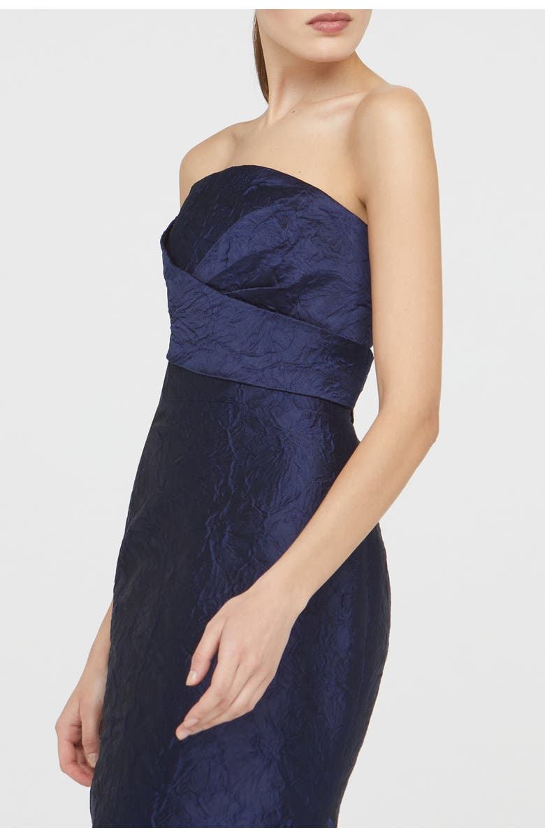 Theia Harlow Strapless Gown, Alternate, color, Midnight Fog