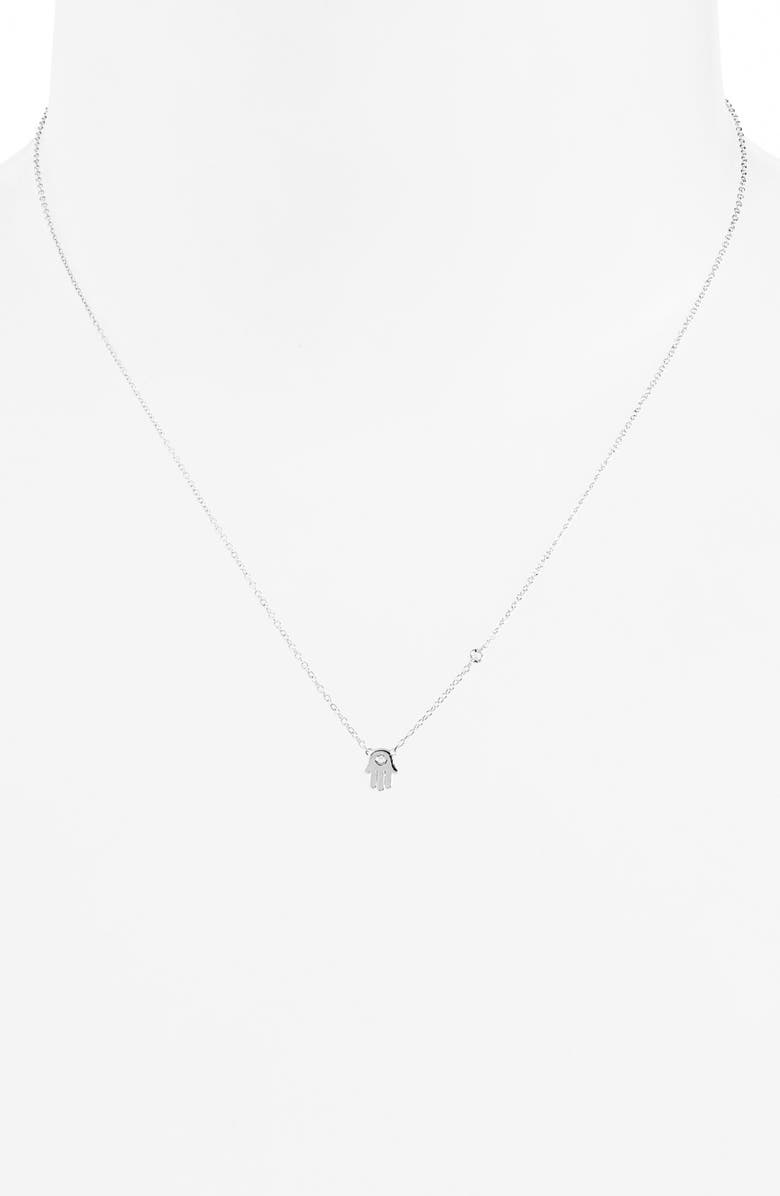 Syd by Sydney Evan Shy by SE Hamsa Necklace, Alternate, color, 