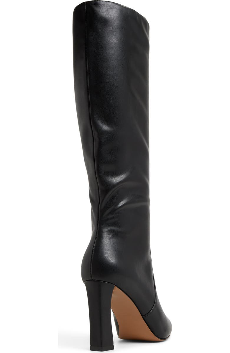 ALDO Nathalee Pointed Toe Knee High Boot, Alternate, color, Open Black