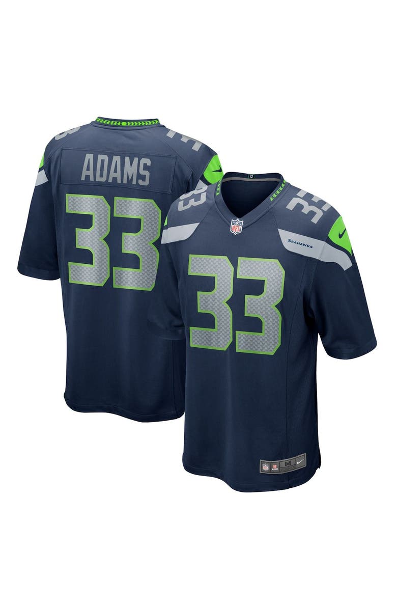 Nike Men's Nike Jamal Adams College Navy Seattle Seahawks Game Team Jersey, Main, color, 