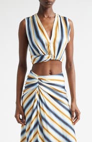 A.L.C. Brooklyn Stripe Crop Top