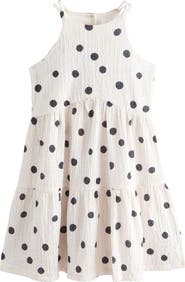 NEXT Kids' Polka Dot Crinkle Dress
