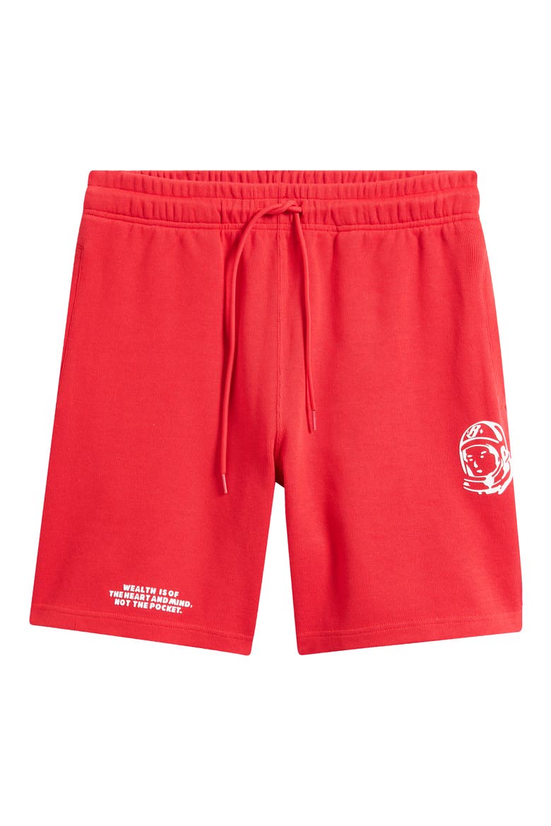 BB Helmet Cotton Drawstring Shorts, Alternate, color, RED