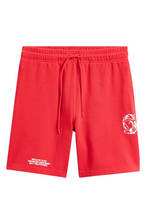 Billionaire Boys Club Bb Helmet Cotton Drawstring Shorts In Red