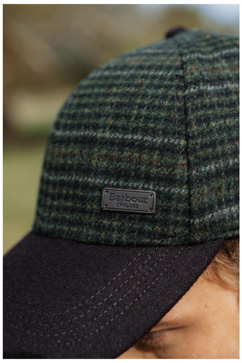 Clyde Plaid Adjustable Tweed Baseball Cap, Alternate, color, BROWN/OLIVE PLAID