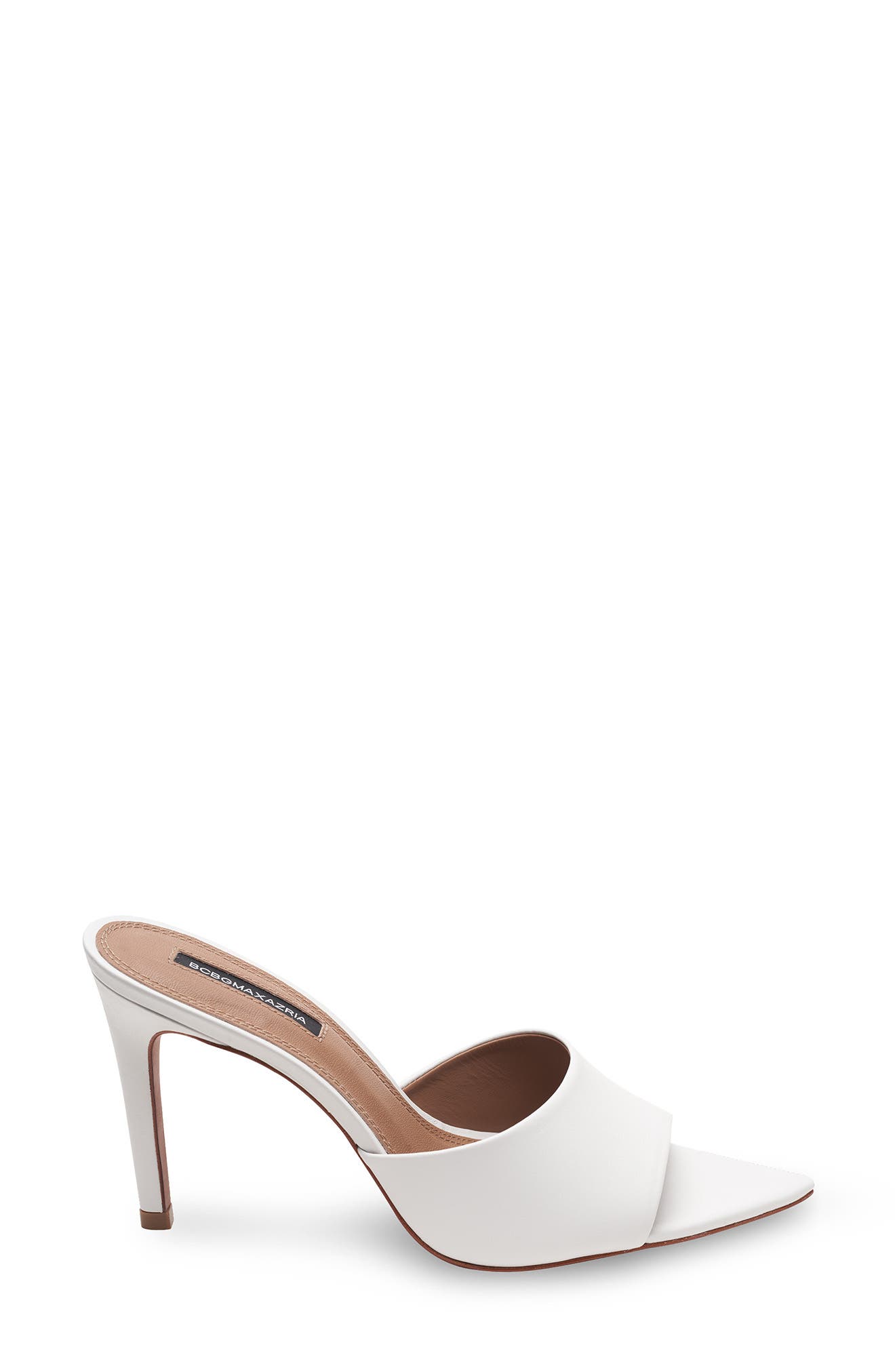 Dana Leather Slide Sandal, Alternate, color, WHITE