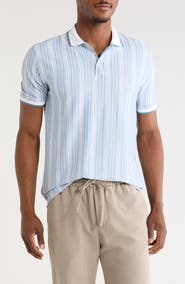 Cactus Man Striped Polo