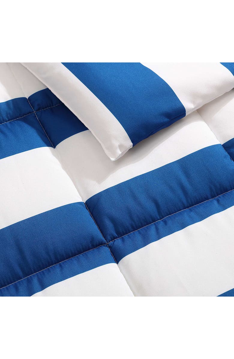 Nautica Huck Stripe Comforter & Sham Set, Alternate, color, Blue Wonder