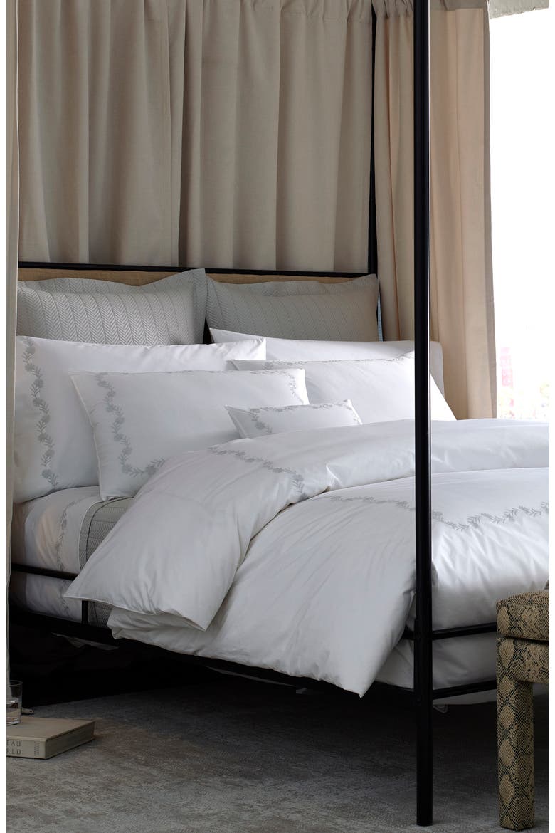 Daphne 520 Thread Count Flat Sheet, Alternate, color, HAZY BLUE