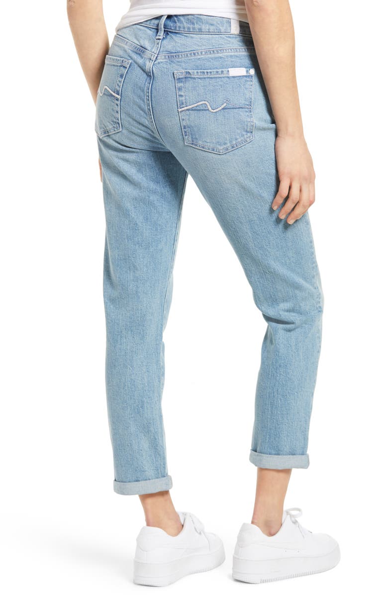 7 For All Mankind Josefina High Waist Boyfriend Jeans, Alternate, color, 