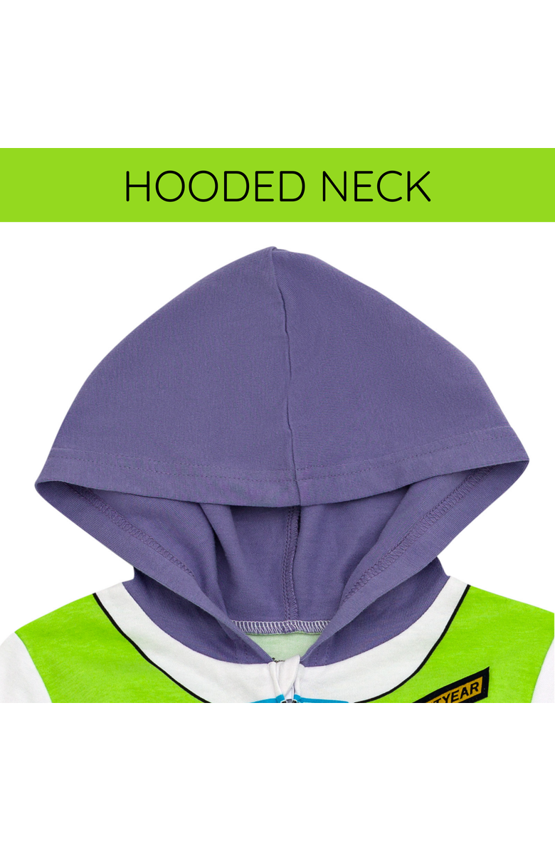 Disney Toy Story Buzz Lightyear Cosplay Hooded One Piece, Alternate, color, Buzz Lightyear Green