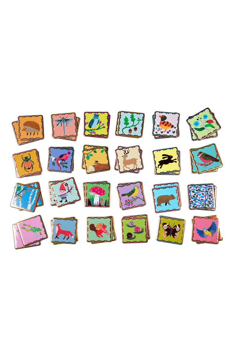 eeBoo Woodland Shiny Memory Card Game, Alternate, color, Multi