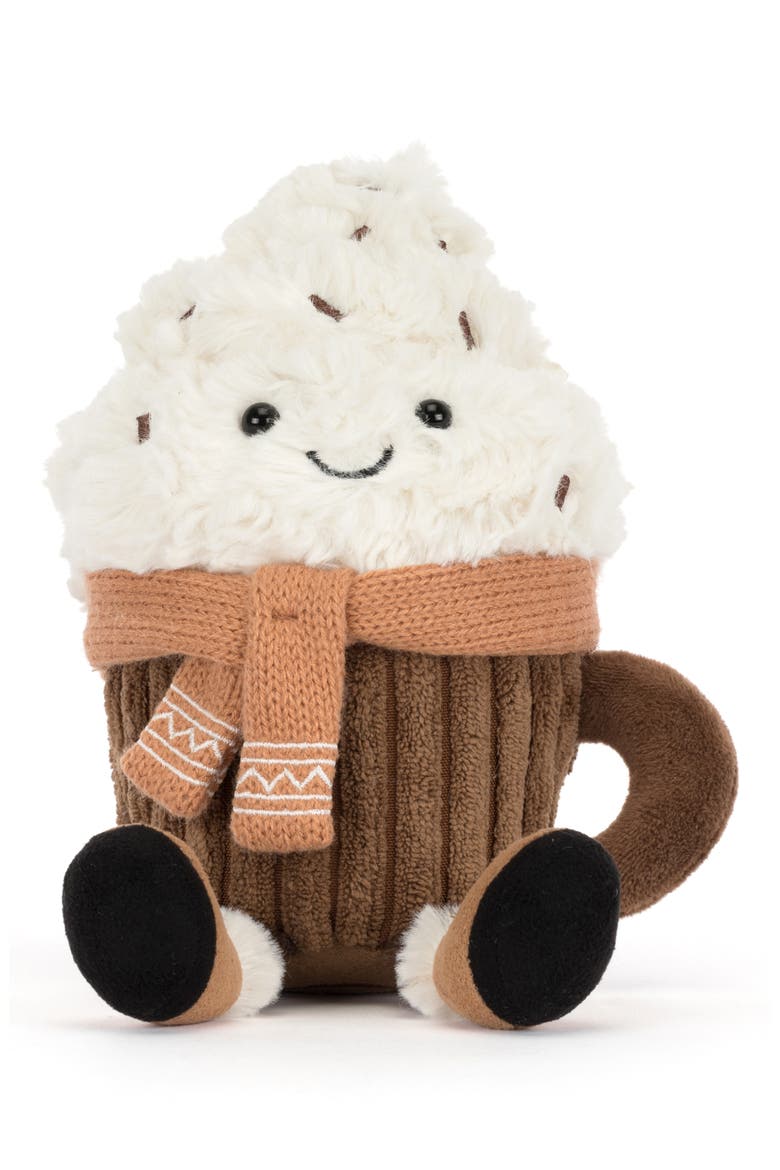 Amuseables Scarffles Hot Chocolate, Alternate, color, BROWN