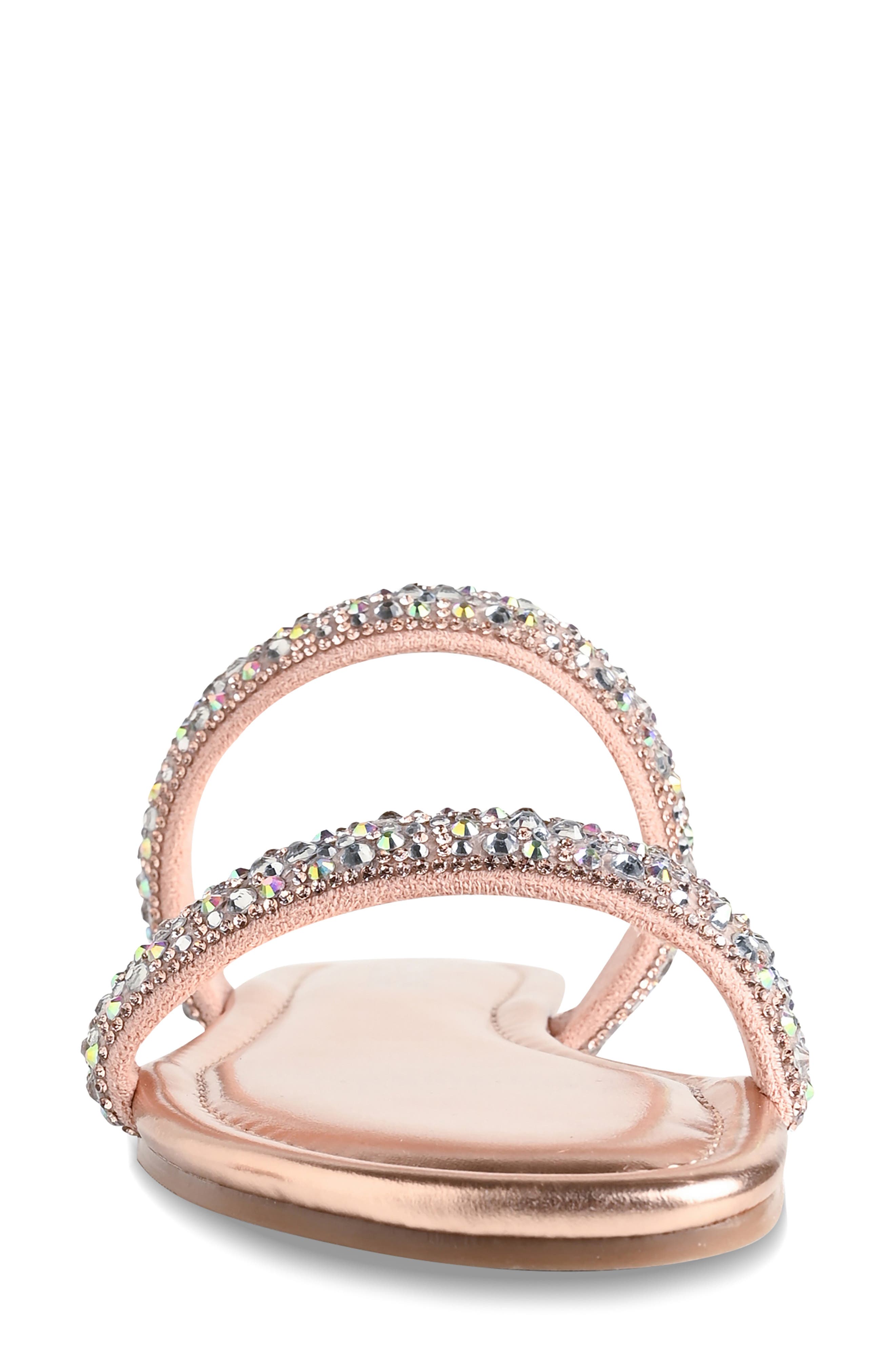 Trinity Slide Sandal, Alternate, color, ROSE GOLD