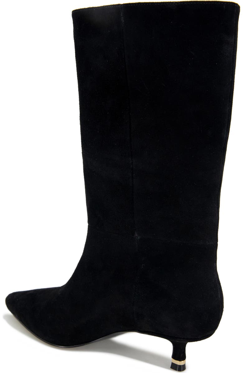 Kenneth Cole Meryl Pointed Toe Boot, Alternate, color, Black Suede
