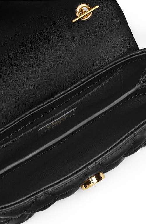 Versace Mini Sac Matelassé Kleio In Black  Gold